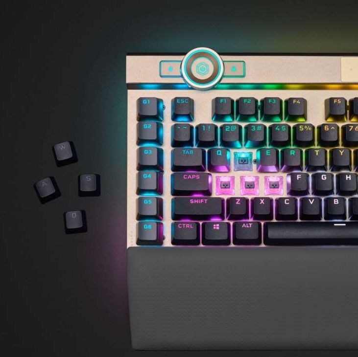 Bàn phím Gaming Corsair K100 RGB Midnight Gold Optical sw (USB) (CH-912A21A-NA)