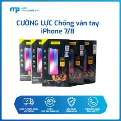 Cường lực Chống vân tay PISEN iPhone 7/8 TP-TGF14 (Trắng/Đen)