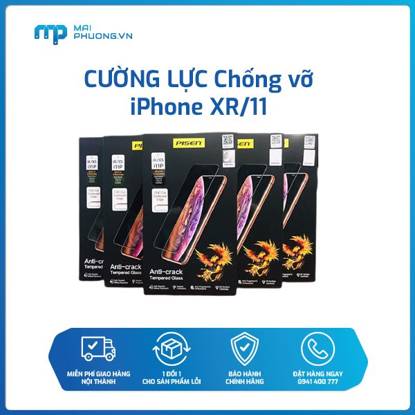 Cường lực Chống vỡ PISEN iPhone XR/11 (Pheonix)