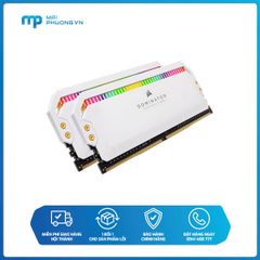 Bộ nhớ trong RAM Corsair DDR4, 3200MHz 32GB (2x16GB) DIMM, CL16, DOMINATOR PLATINUM RGB White Heatspreader, RGB LED CMT32GX4M2E3200C16W