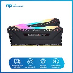 Bộ nhớ trong RAM Corsair DDR4 Vengeance RGB PRO Heat spreader,RGB LED, 3000MHz, CL16, 16GB (2x8GB) đen CMW16GX4M2D3000C16