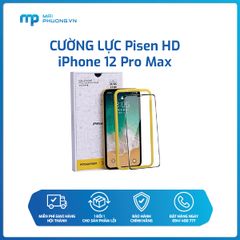 Cường lực PISEN HD iPhone 12 Pro Max (Kèm khung dán) (LS-BS19-I12 Pro max)