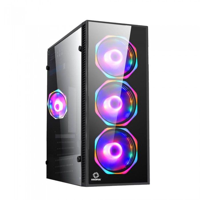 Vỏ máy tính Coolerplus CPC-G9 Sẵn 3 Fan LED RGB