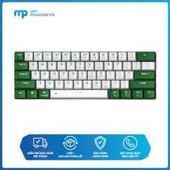 Bàn phím cơ không dây DARE-U EK861 Green White (Red Switch)