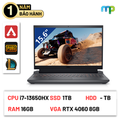 Laptop Dell Gaming G15 5530 (i7-13650HX/ 16GB/ 1TB SSD/ RTX 4060 8GB/ 15.6