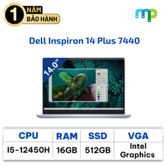 Laptop Dell Inspiron 14 Plus 7440 I5-12450H/16GB/SSD 512GB/14.0