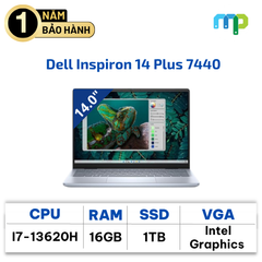Laptop Dell Inspiron 14 Plus 7440 I7-13620H/16GB/SSD 1TB/14.0