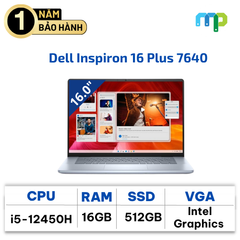 Laptop Dell Inspiron 16 Plus 7640 I5-12450H/16GB/SSD 512GB/16