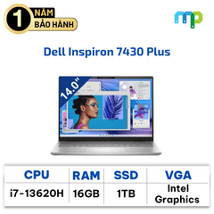 Laptop Dell Inspiron 7430 Plus i7-13620H/16GB/SSD 1TB/14