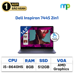 Laptop Dell Inspiron 7445 2in1 R5-8640HS/8GB/512GB/14.0