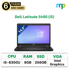 Laptop Dell Latitude 5490 (I5-8350U/ 8GB/ SSD 256GB/ Win 10) Hàng cũ