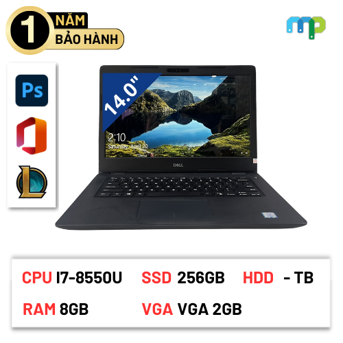 Laptop Dell Latitude 3490 I7-8550U/8GB/SSD 256GB/VGA 2GB/Cảm ứng LTC