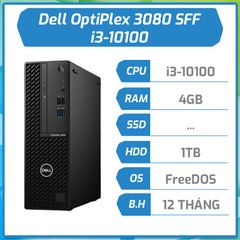 Máy bộ hãng Dell OptiPlex 3080 SFF (Intel Core i3-10100/4GB/1TB/DVDRW)