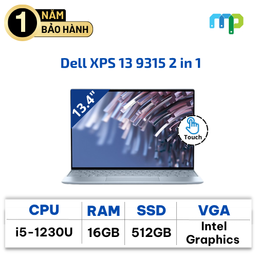 Laptop Dell XPS 13 9315 2 in 1 (i5-1230U/ 16G/ 512G SSD/ 13.4