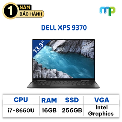 Laptop DELL XPS 9370 I7-8650U/16GB/SSD 256GB/13.3