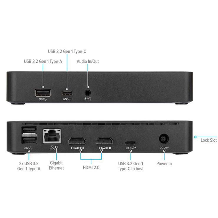 Docking Station Targus USB Type-C DV4K- 65W DOCK310USZ-50