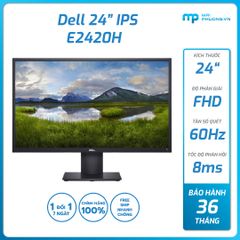 Màn hình Dell E2420H (24 inch IPS/FHD/60Hz/8ms/VGA+Display-Port/36 tháng)