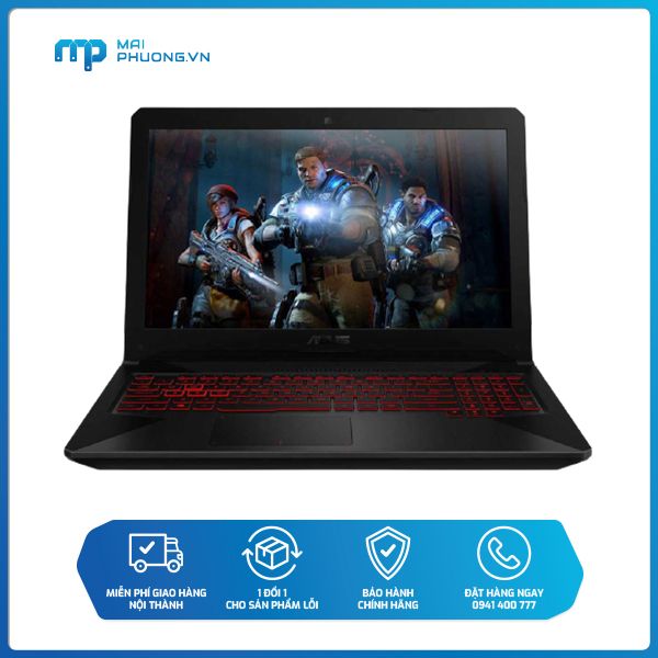 Laptop Asus FX504GD i7-8750H/8GB/128GB SSD+1TB/GTX1050 4GB/15.6/ E4081T