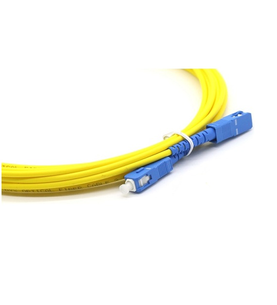 Fiber patch cord 9/125um, Single-mode, Simplex, SC/SC, 3M