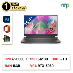Laptop Dell G15-5511 I7-11800H/16GB/SSD 512GB/15.6