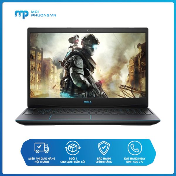 Laptop Dell P89F002 i7-10750H/8Gb/512Gb/15.6''/GTX1650TI-4Gb/Win10 Đen, G3500A