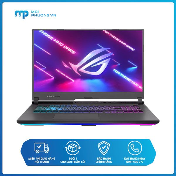 Laptop Gaming Asus ROG STRIX G15 G513QM HN169T Ryzen 7-5800H/16GB/1TB SSD/RTX 3060 6GB/15.6 inch FHD/Win10/Xám