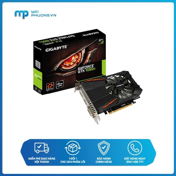 Card màn hình Gigabyte GTX 1050Ti 4GB N105TD5-4GD