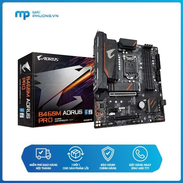 Bo mạch chủ Gigabyte GA-B460M AORUS PRO