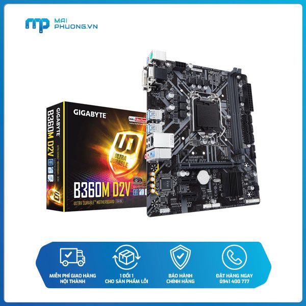 Bo mạch chủ Gigabyte GA B360M D2V