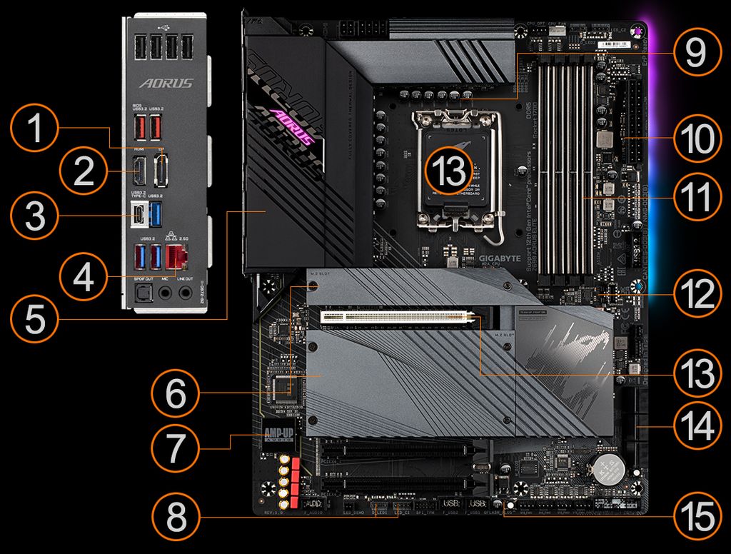 Bo mạch chủ Gigabyte Z690 AORUS ELITE