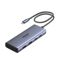 Hub USB-C sang 2 HDMI/ 2 USB A/ 2 USB C/ 1 PD 100w/ Đầu đọc thẻ SD/TF Ugreen 45380