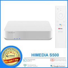 HIMEDIA S500 - ANDROID TV CHÍNH CHỦ GOOGLE 9.0, RAM 2G, CÓ CỔNG QUANG. ANDROID TV BOX SIÊU PHẨM 2020