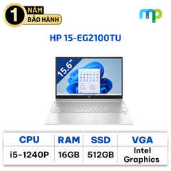 Laptop HP 15-EG2100TU I5-1240P/16GB/SSD 512GB/15.6