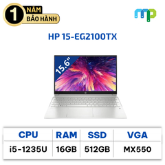 Laptop HP 15-EG2100TX I5-1235U/16GB/SSD 512GB/15.6