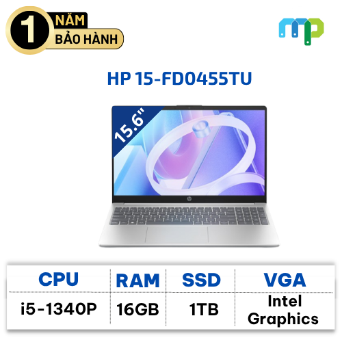 Laptop HP 15-FD0455TU I5-1340P/16GB/SSD 1TB/15.6