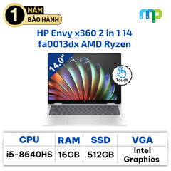 Laptop HP Envy x360 2 in 1 14-fa0013dx AMD Ryzen 5 8640HS/ RAM 16GB/ SSD 512GB/ 14