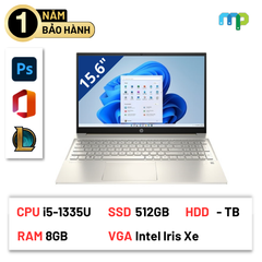 Laptop HP Pavilion 15-eg3094TU (i5-1335U/ 8GB/ 512GB SSD/ 15.6''FHD/ W11SL/ Vàng) 8C5L5PA