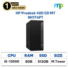 Máy bộ HP Prodesk 400 G9 MT 9H1T4PT Core i5-13500/ 8GB/ 512GB SSD/ W11SL/Đen
