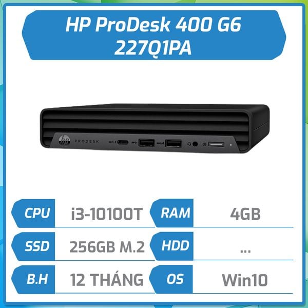 Máy Bộ Mini HP ProDesk 400 G6 Desktop Mini 227Q1PA