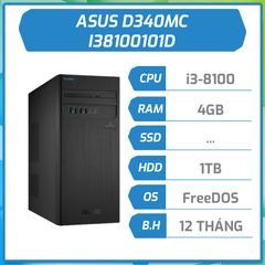 Máy bộ hãng ASUS D340MC i3-8100/4GD4/1T7/H310/KB/M/200W/ĐEN I38100101D