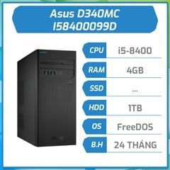 Máy bộ hãng Asus D340MC i5-8400/4G/1TB-7200/UMA/Wifi/KB/M/Endless/2YW I58400099D