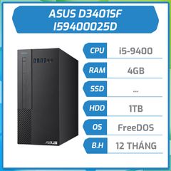 Máy bộ hãng ASUS D3401SFF i5-9400/4GD4/1TB/300W/ĐEN I59400025D