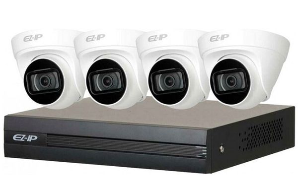 Bộ Kit Camera dùng cho gia đình IP DAHUA EZ-IP NVR1B04HC-4P/E/4-T1B20P