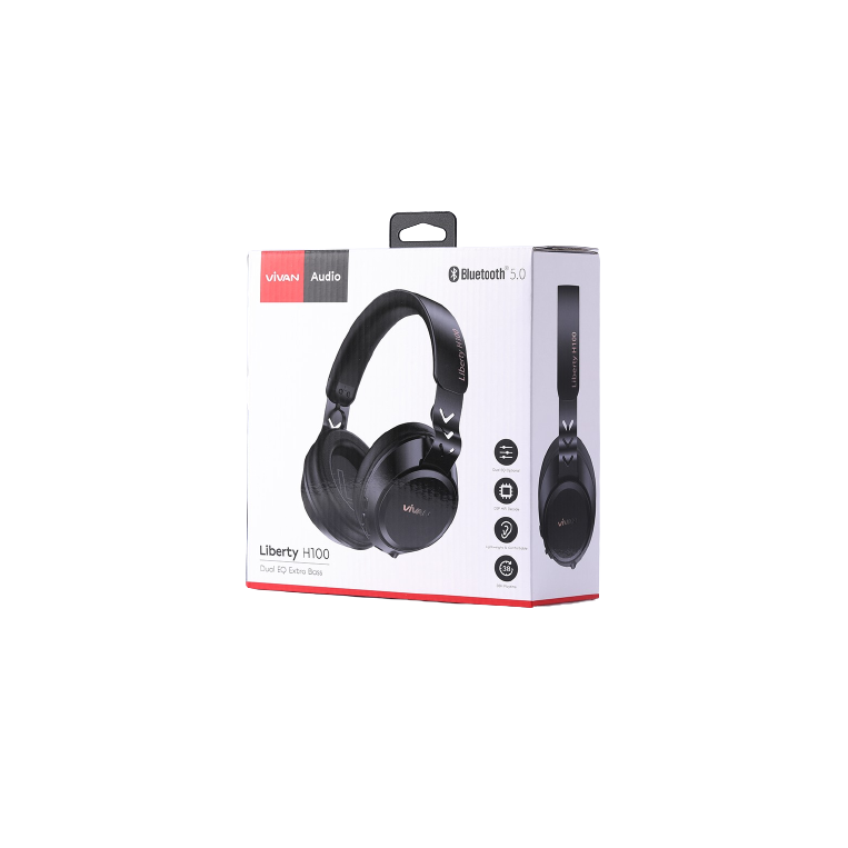 Tai Nghe Bluetooth VIVAN Liberty H100 Black