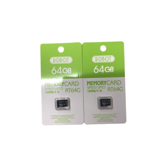 Thẻ nhớ Micro SD ROBOT TF Card 64GB Green
