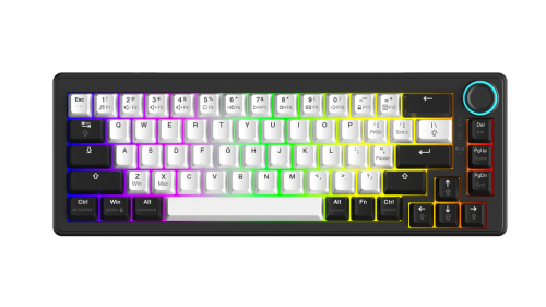 Bàn phím cơ DAREU EK65s RGB switch Dream White black
