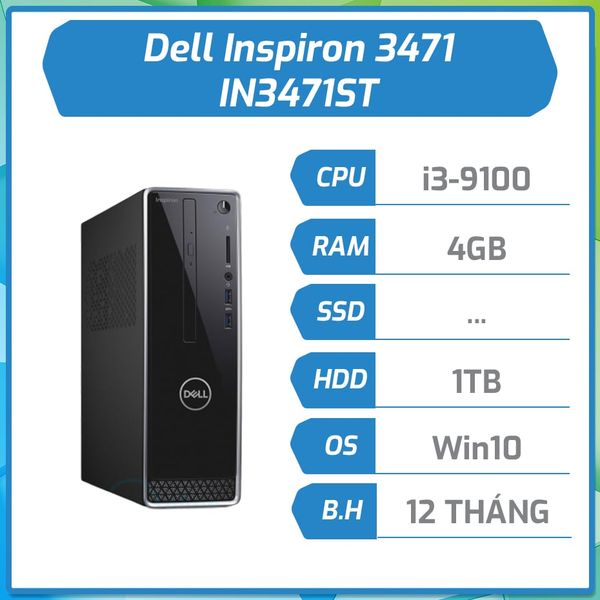 Máy bộ Dell IN3471ST-i3-4-1T-W10-U Inspiron 3471