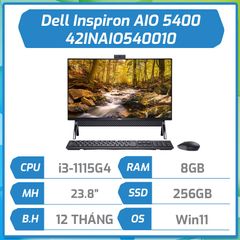 Máy bộ hãng Dell Inspiron AIO Desktops 5400 ( i3-1115G4/8GB/256GB/23.8