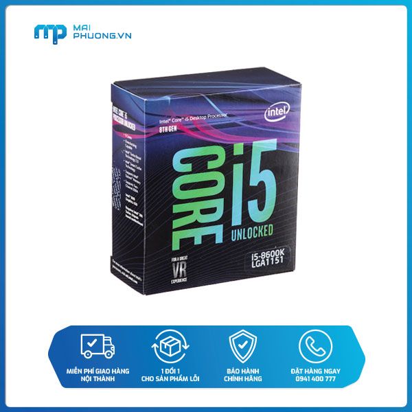 Bộ vi xử lý CPU Intel Core i5-8600K