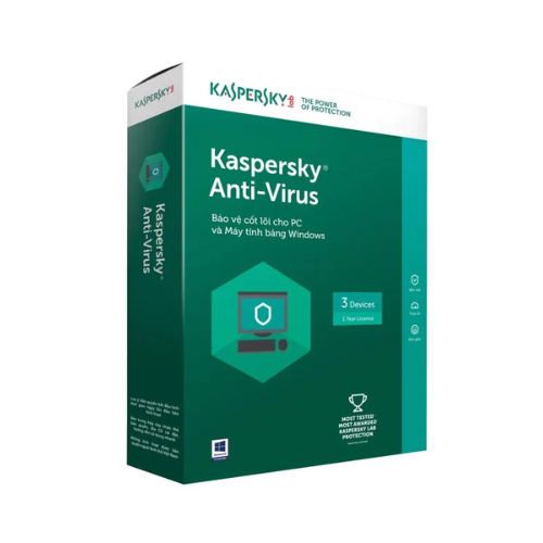 Phần Mềm Diệt Virus Kaspersky Antivirus 3 User (KL1171MCCFS)